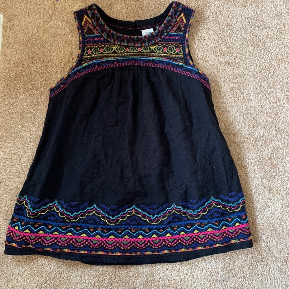 Embroidered tank top NWOT